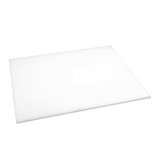 High Density Chopping Board White - 600x450x12mm- Hygiplas J017