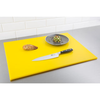 High Density Chopping Board Yellow - 600x450x12mm- Hygiplas J021