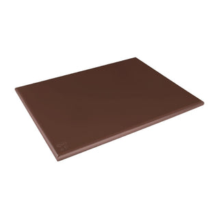 Extra Thick Low Density Chopping Board Brown - 600x450x20mm- Hygiplas HC874