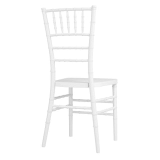 Bolero Chiavari Polypropylene Chairs White (4 Pack) - JA998