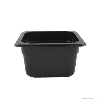 F.E.D Food Tek Black Poly 1/6 X 100 Mm Gastronorm Pan JW-P164B