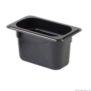 F.E.D Food Tek Black Poly 1/9 X 100 Mm Gastronorm Pan JW-P194B