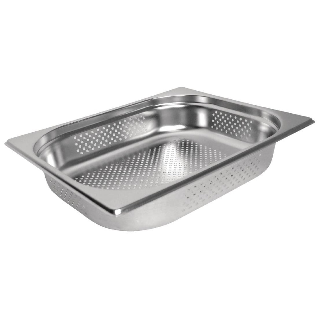 Stainless Steel Perforated 1/2 Gastronorm Tray 100mm- Vogue DN702