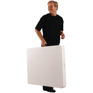 Centre Folding Utility Table 6ft White- Bolero L001