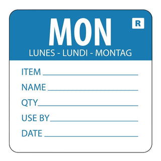 Vogue Removable Day of the Week Label Monday - L066