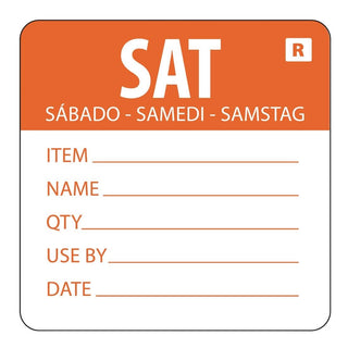 Vogue Removable Day of the Week Label Saturday - L071