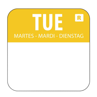 Vogue Removable Colour Coded Food Labels Tuesday - L932