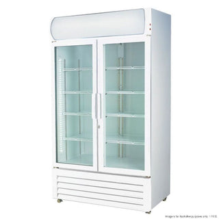 2NDs: Thermaster Two Glass Door Colourbond Upright Drink Fridge - LG-730GE-QLD212