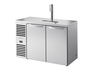 TRUE Reach-In Single Zone 2 Solid Swing Door Undercounter Refrigerator with Countertop 1300mm Width - Stainless - TDR52-RISZ1-L-S-SS-2