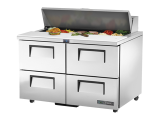 TRUE 4 Drawer Sandwich/Salad Fridge 1220mm Width - TSSU-48-12D-4-HC