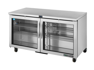 TRUE 2 Glass Door Undercounter Refrigerator - TUC-60G-HC-FGD01