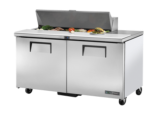TRUE 2 Solid Door Sandwich/Salad Fridge 1530mm Width - TSSU-60-12-HC