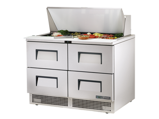 TRUE 4 Drawer Food Prep Fridge 1220mm Width - TFP-48-18M-D-4-HC