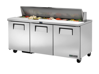 TRUE Solid Door Sandwich/Salad Fridge 1830mm Width - TSSU-72-18-HC
