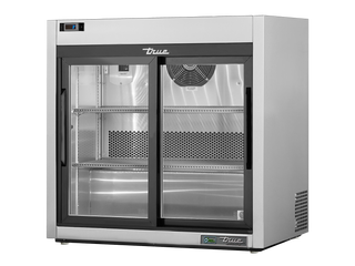 TRUE Reach-In 2 Glass Slide Door Refrigerator - TSD-09G-HC-LD