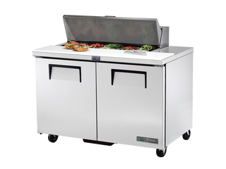 TRUE 2 Solid Door Sandwich/Salad Fridge 1220mm Width - TSSU-48-10-HC