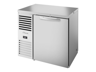 TRUE Pass-Thru Single Zone 1 Solid Swing Door Undercounter Refrigerator - Stainless - TBR36-PTSZ1-L-S-S-S-2