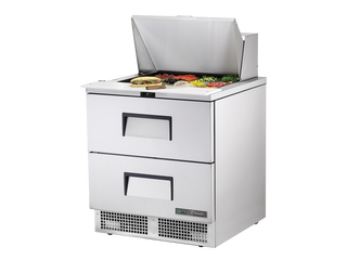TRUE 2 Drawer Food Prep Fridge - TFP-32-12M-D-2-HC