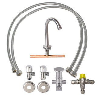 3Monkeez Foot Operated Kit With Tempering Valve - P-PTKNEEKIT-T
