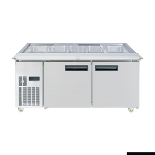 2NDs: Thermaster Two Door Cold Bench Salad Station 5x1/1 GN Pans PG180FA-XB-NSW1775