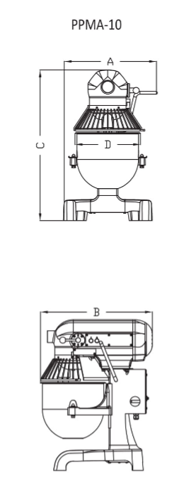 Prepal 10L Heavy Duty Planetary Mixer