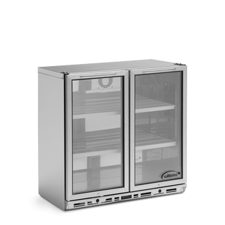 Williams Bottle Cooler - Two Door Stainless Steel Bottle Cooler 800mm High BC2SS-80