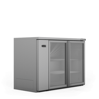 Williams Cameo - Two Door Stainless Steel Remote Back Bar Counter Display Refrigerator HC2RGS