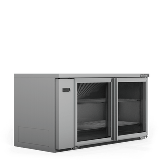 Williams Boronia - Two Door Stainless Steel Remote Back Bar Counter Display Refrigerator HB2RGS