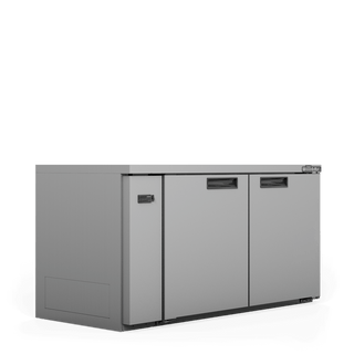 Williams Boronia - Two Door Stainless Steel Remote Back Bar Counter Display Refrigerator HB2RSS