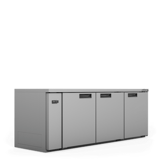 Williams Boronia - Three Door Stainless Steel Remote Back Bar Counter Display Refrigerator HB3RSS