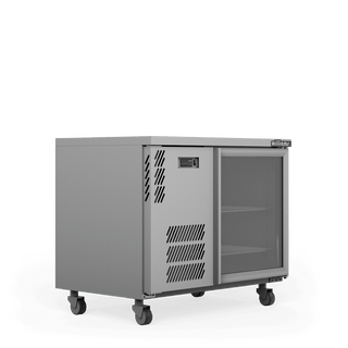 Williams Boronia - One Door Satinless Steel Under Counter Display Refrigerator HB1UGS