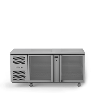 Williams Glass Chiller - Two Door Spring Loaded Glass Chiller GC2UGDSL