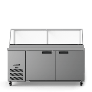 Williams Banksia - Three Door White Colorbond  Prep Counter Refrigerator With Flat Blown Air Well - Without Canopy HSP5UBA-000-N