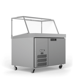 Williams Banksia - One Door Stainless Steel Prep Counter Fridge With Angled Blown Air Well HSP18UBASS