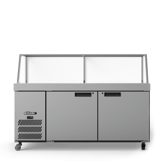 Williams Banksia - Two Door Stainless Steel Prep Counter Refrigerator With Angled Blown Air Well - Without Canopy HSP30UBASS-000-N