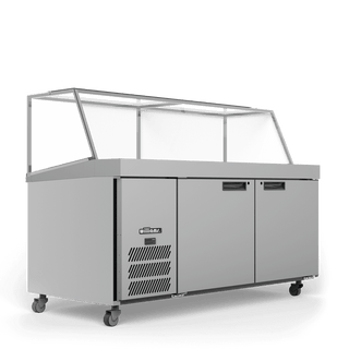 Williams Banksia - Two Door White Colorbond Prep Counter Fridge With Angled Blown Air Well HSP30UBA