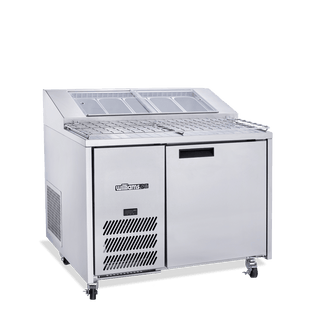 Williams Jade Pizza - One Door Stainless Steel Pizza Prep Counter Refrigerator With Blown Air Well HJ1PCBASS