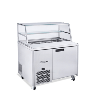 Williams Jade Sandwich - One Door Stainless Steel Prep Counter Refrigerator With Blown Air Well HJ1SCBASS