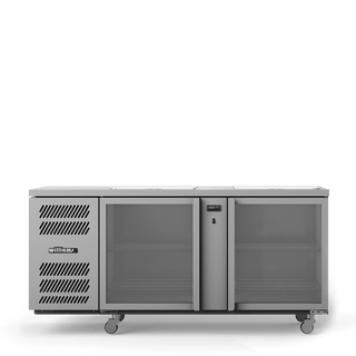 Williams Glass Chiller - Two Door Glass Chiller With Two Shelves - 500 x 500 baskets GC25UGD