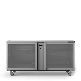 Williams Glass Chiller - Two Door Remote Glass Chiller With Two Shelves - 500 x 500 baskets GC25RGD