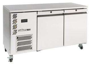 Williams Opal - Two Door Stainless Steel Under Counter Storage Freezer LO2USSHC