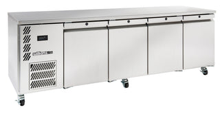 Williams Opal - Four Door Stainless Steel Under Counter Refrigerator HO4USSHC