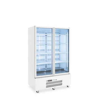 Williams Quartz Star - Two Door White Colorbond Upright Display Refrigerator HQS2GWHC