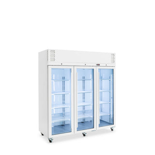 Williams Pearl - Three Door White Colorbond Upright Display Refrigerator HP3GWHC