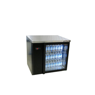 Williams Boronia - One Door Black Colorbond Remote Back Bar Counter Display Refrigerator HB1RGB