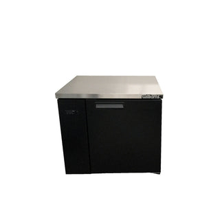 Williams Boronia - One Door Black Colorbond Remote Back Bar Counter Display Refrigerator HB1RSB
