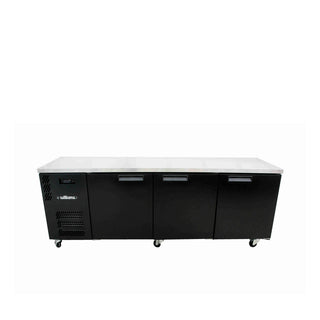 Williams Boronia 3 Solid Door Back Bar Fridge - Black HB3USBHC
