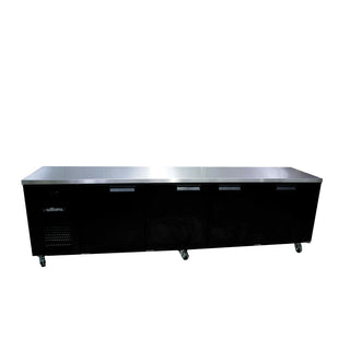 Williams Boronia 4 Solid Door Back Bar Fridge - Black HB4USBHC