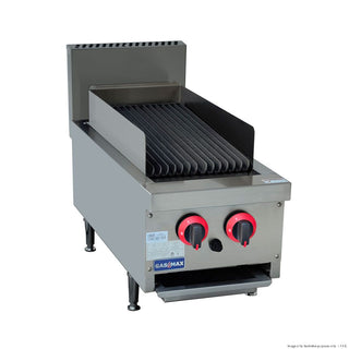 Two Burner Char Grill Top Lpg - GasMax QR-14ELPG