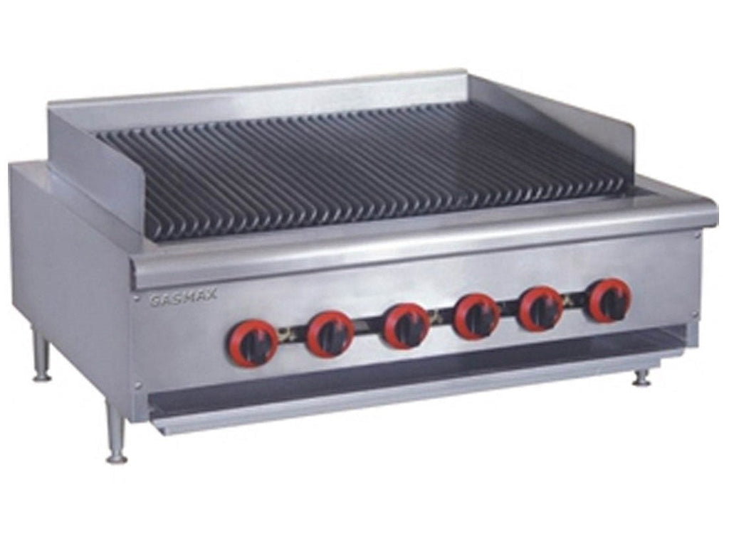 GasMax QR-36E 6 Burner Char Grill Top